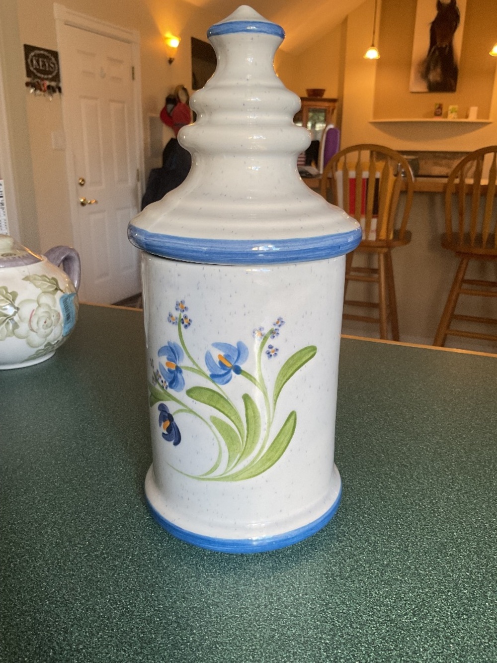 N S Gustin Ceramic Canister